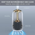 thumbnail image 4 of Lefree Silicone Toilet Bowl Brush Caddy Holder Bathroom Cleaning Set 2 Pack, 4 of 7