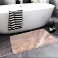 thumbnail image 3 of Pluoda Soft & Plush Korean Style Rectangular Pink Microfiber Bath Rug, 16" x 24", Non-Slip, 3 of 13