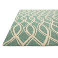 thumbnail image 2 of Loloi Venice Beach 3'6" x 5'6" Hand Hooked Rug in Turquoise and Ivory, 2 of 2