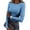 Blue, variant on Base Layers for Women Long Sleeve Crew Neck Crop Tops Ribbed Knit Slim Fit Base Layer Top Cute Summer Outfits,Mint Green(S)