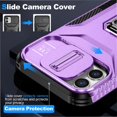 thumbnail image 3 of Funda para GANGXUN iPhone 12 Pro - Soporte metálico, Función magnética, Morado, 3 of 5