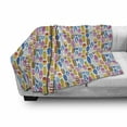 thumbnail image 2 of Surfing Soft Flannel Fleece Throw Blanket, Repeating Summer Beach and Ocean Fun Item Colorful Various Surfboards Pattern, Cozy Plush for Indoor and Outdoor Use, 50" x 60", Multicolor, by Ambesonne, 2 of 5