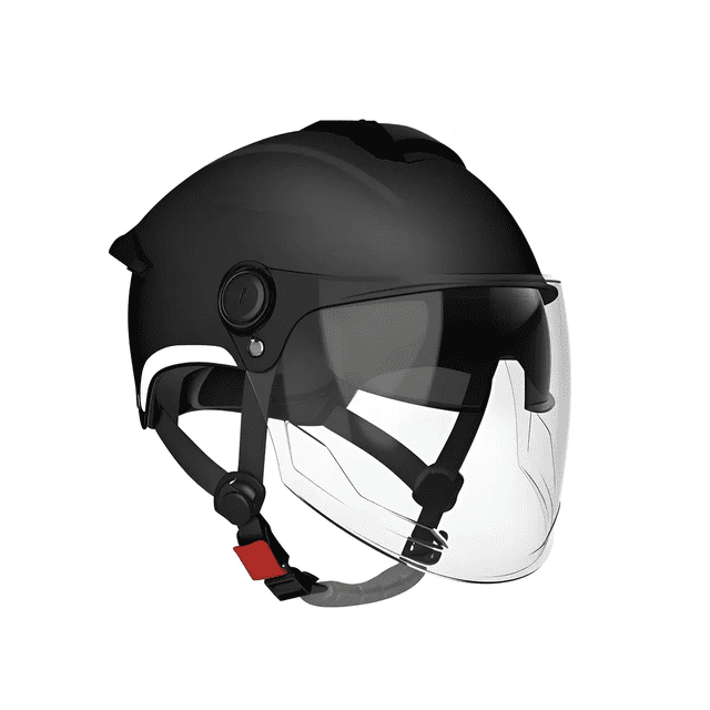 "Casco Para Motocicleta Abatible Con Visera 54cm-62cm Lisa Abierto M Lab.G Negro"