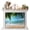 Light Blue Dark Green Lake Blue, variant on Vintage Forest Deer Magnetic Fireplace Cover, Fireplace Draft Blocker, Rustic Country Wildlife Woodland Fireplaces Blanket for Heat Loss/Cold Air, Fireplaces Draft Stopper Cover for Inside 36"x27"