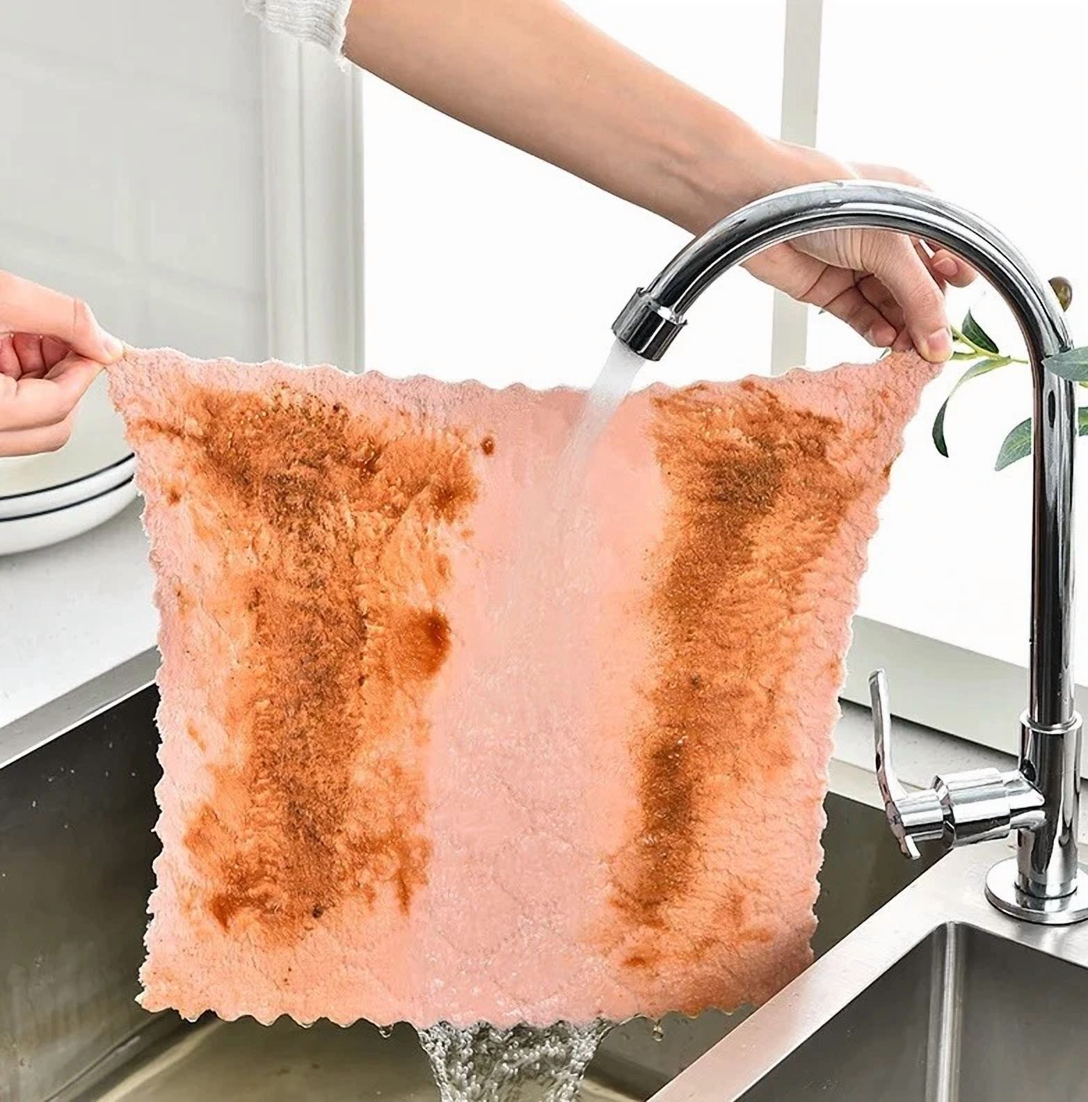 BUTTERFLY- (24 Pack) Kitchen Cloth Dish Towels, Premium Dishcloths, Super Absorbent