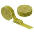 thumbnail image 1 of Cinta de Terciopelo Uxcell, Cinta Gruesa de Borde Deshilachado Hecha a Mano para Empaque de Regalos Amarillo-Verde, 1 of 6