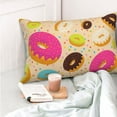 thumbnail image 4 of Pofeuu Donuts Print Polyester Microfiber Plush Pillowcases, Super Soft and Cozy Pillow Case Covers with Envelop Closure（Pillow core not included）-20"x30", 4 of 6