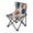 Blue Splashes Artistic Pattern, variant on 600D Oxford Camping Chair Portable Foldable Chair Supports 220 lbs for Picnic, Fishing, Backpacking Blue Ink Clouds