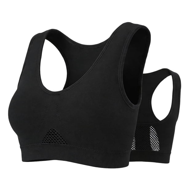 Sujetadores Suaves para Mujeres Sujetador de Yoga sin Costuras sin Cable con Almohadillas Extraíbles, Ropa Interior Deportiva Transpirable Cómoda
