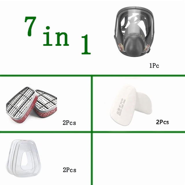 6800 Anti Fog Gas Mask Industrial Paint Respirator Safety Work Filter for Full Face Dust and Formaldehyde Protection