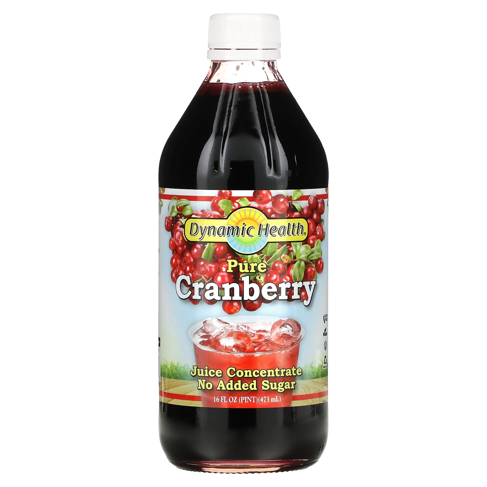 Pure Cranberry, Juice Concentrate, 16 fl oz (473 ml), Dynamic Health