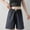 Dark Gray, variant on Plaid Sleep Shorts for Women Plus Size with Pocket Elastic Waist Bermuda Shorts Color Block Pants for Summer Wear