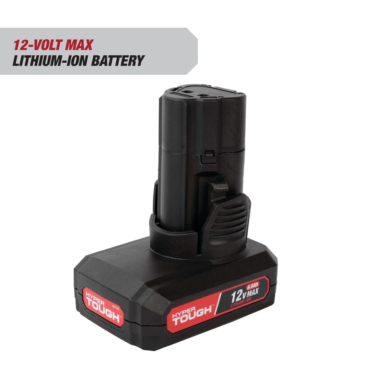 Hyper Tough 12V 6.0Ah Lithium-Ion Rechargeable Battery Pack