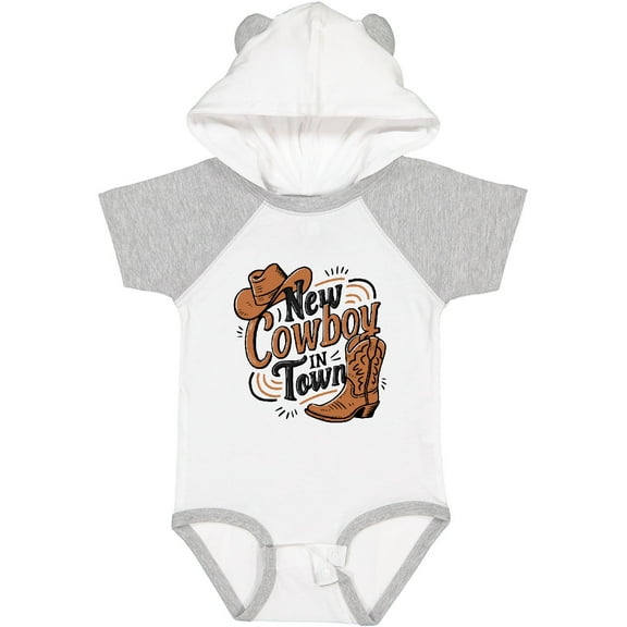 Inktastic I'm a New Cowboy in Town Boys or Girls Baby Bodysuit