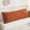 Burnt Orange, variant on Move Over Burnt Orange Body Pillow Cover 20x54 Pom Pom Pattern Boho Body Pillow Cover Washed Microfiber No Filling