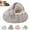 Coffee, variant on Cozy Cocoon Pet Bed for Dogs, Soft Cozy Cave Bed with Hood for Warm Indoor Sleeping and Lounging