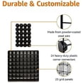 thumbnail image 3 of Basics 6-Cube Wire Grid Stackable Storage Organizer, Metal Shelving Unit, No-Tool Assembly, 26"W x 38"H x 12.6"D, Black, 3 of 6
