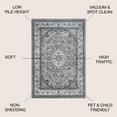 thumbnail image 3 of JONATHAN Y MODERN PERSIAN 8 x 10 Area Rug, Palmette Floral - Gray/Ivory, MDP503A-8, 3 of 12
