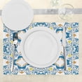 thumbnail image 3 of Ambesonne Traditional Place Mats Set of 4, Spanish Retro, Standard Size, Blue, 3 of 6