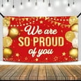 thumbnail image 2 of KatchOn, Red We Are So Proud of You Banner - XtraLarge, 72x44 Inch | Congratulations Banner for Graduation Party Decorations 2024 | Congratulations Decorations | Graduation Decorations Class of 2024, 2 of 10
