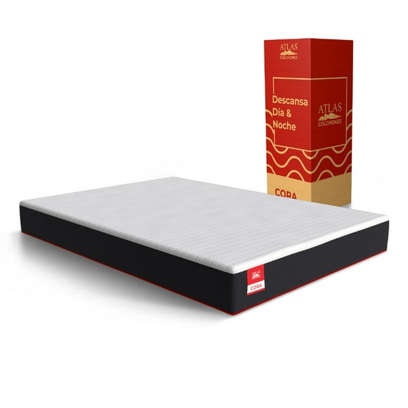 Colchón Individual En Caja, Memory Foam Atlas Cora Colchones Atlas Zazi