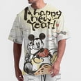 thumbnail image 5 of Camiseta de hombre Disney Mickey Mouse Auriculares Letras de moda Camiseta de manga corta Camiseta de dibujos animados Ropa de cuello redondo Talla grande, 5 of 5