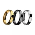 thumbnail image 3 of GKNET Stainless Steel Engraving Ring Name Custom Ring Delicate Jewelry Unisex Gift-Black-8, 3 of 9