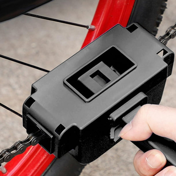 Colaxi Bike Chain Cleaner Dust Remover Chain Cleaner Washing Gear Chain Scrubber Cleaning Brush Tool For Motorcycle Mountain Bike Road Bike Outdoor