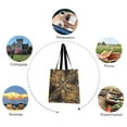 thumbnail image 5 of Canvas Tote Bag for Women Girls Design Print Golden Elegance Tote, 5 of 8
