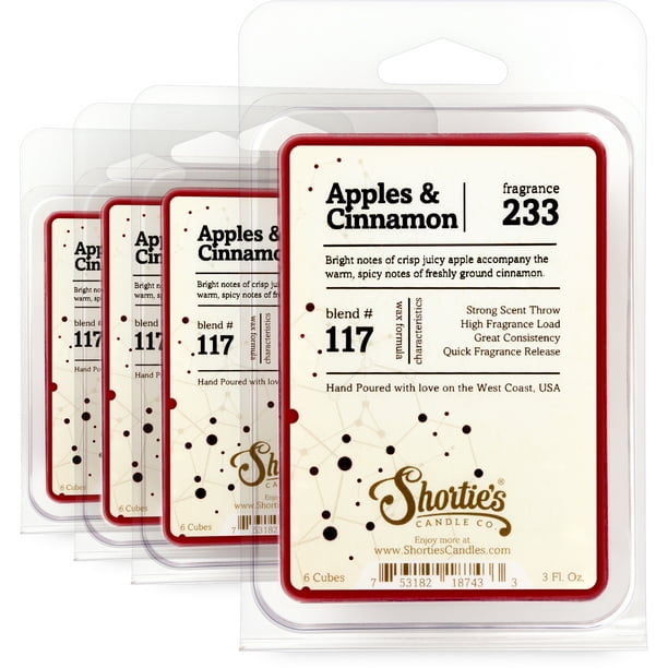 Apples & Cinnamon Wax Melts Bulk Pack Formula 117 4 Highly Scented