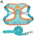 thumbnail image 3 of PULLIMORE No Pull Dog Harness Leash Set Reflective Adjustable Easy Control Pet Chest Vest for Small Medium Dogs (M, Blue), 3 of 8