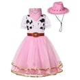 thumbnail image 4 of Staki Kids Cowgirl Costume for Girls Western Rodeo Outfit Halloween Costume Party Dress Up,5-6 Years, 4 of 5