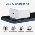 thumbnail image 5 of 2-PACK [Apple MFi Certified] iPhone Fast Charger, 20W PD Type C Power Wall Charger Travel Plug with 6FT USB C to Lightning Quick Charge Sync Cord Compatible for iPhone 13/12/11/XS/XR/X 8/SE 2020/iPad, 5 of 5