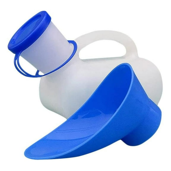 1000ML Portable Emergency Urinal with Handle, Unisex Travel Toilet for Men and Women, Mobile Car Toilet for Camping Road Trips