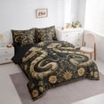 thumbnail image 4 of Homewish Bohemian Snake Animal Twin Bedding Sets 7-Piece, Hippie Rustic Flower Plant Bedding Comforter Set, Vintage Southwestern Reversible Sheet Sets, Microfiber Bedroom Decor, 4 of 8