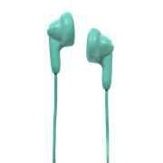 Magnavox MHP4820-TL Gummy Earbuds in Teal | Available in Pink, White, Black, Blue, & Teal | Earbuds Gummy | Extra Value Comfort Stereo Earbuds | Durable Rubberized Cable |