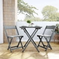 thumbnail image 3 of Holden Grey Three-Piece Square Table Set, 3 of 9