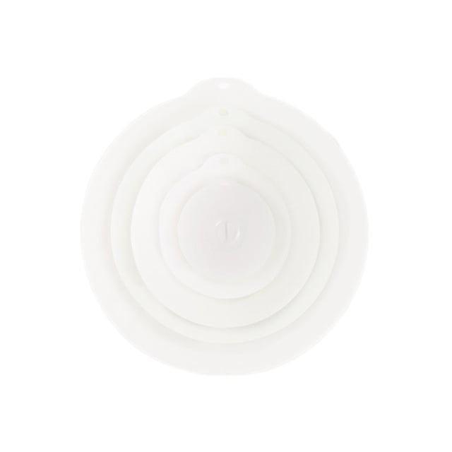 Yuarrent Tapas de succión de silicona de grado alimenticio Tapas de succión múltiples Tazas de tamaños múltiples Tazones Sartenes Utensilios de cocina blanco NO2