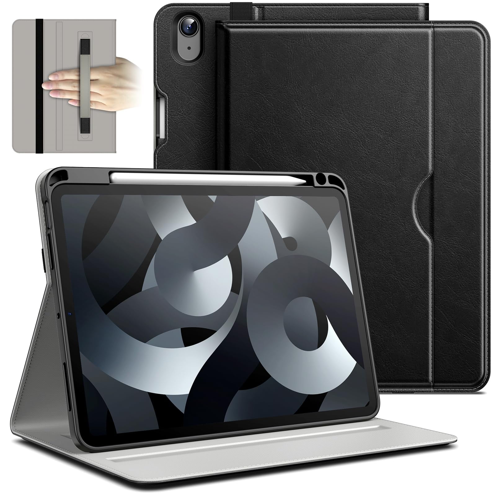 JETech Case for iPad Air 11-Inch M4/M3/M2 (2026/2025/2024), iPad Air 5/4 (2022/2020), (Black)