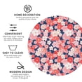 thumbnail image 3 of Yiaed Japanese Cherry Blossoms Print Leather Coasters for Drinks - Cup Coasters Coffee Table Kitchen Table Bar, Home & Office Gifts Handmade Drink Coasters-Round Shape, 3 of 6