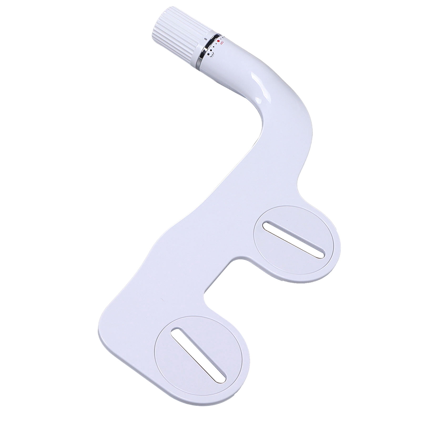 YAHHU G1/2 Toilet Bidet Attachment Set, ABS Dual Nozzle Bathroom Water Sprayer for Household, Matte White