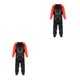 thumbnail image 1 of Yuarrent Traje de sauna ligero ejercicio gimnasio casa sudadera con capucha pantalones comodidad óptima rojo+negro M Rojo+Negro METRO 2Conjunto, 1 of 1