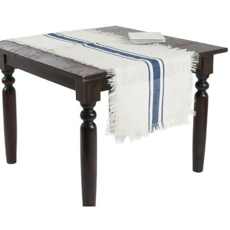 SARO LIFESTYLE JU190.NB2090B 1-Piece Oblong Runner 20 by 90-Inch Navy Blue