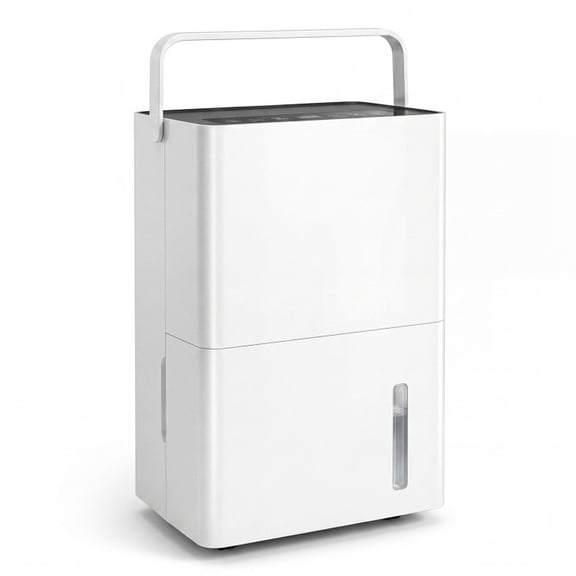 RUIE 80 Pint Compressor Dehumidifier for Home Basement 4000 Sq.Ft, Large Room Dehumidifier with Drain Hose Smart Control and Child Lock, White