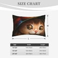 thumbnail image 4 of Fuzoiu Animal Cat Print Fuzzy Pillowcases, Super Soft Pillow Case Cover with Zipper for Bedroom, Sofa, Couch,Cozy Pillow Shams for All Seasons-20"x30", 4 of 6