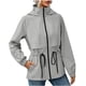 thumbnail image 2 of Chaquetas y abrigos casuales de manga larga con capucha para mujer, moda de invierno, informal, de color liso, de manga larga con capucha, ropa deportiva para exteriores, chaqueta cortavientos, abrigo, 2 of 8