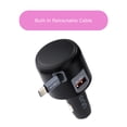 thumbnail image 3 of onn 2-in-1 Fast Charge USB-C/USB Car Charger with Built-In Retractable USB-C Cable, 3 of 7