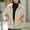 Beige, variant on Women's Autumn And Winter New Fashionable Long Sleeved Cardigan Zipper Splicing Women's Coat Winter for Women Winter Jacket Women Designer Wool Coats for Women Famous Coat Women down Jackets Womens