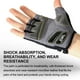 thumbnail image 3 of Guantes negros para dedos cortos para bicicleta estática, deportes al aire libre, absorción de impactos y transpirables, 3 of 6
