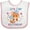 White and Pink, variant on Inktastic Its My Birthday with Kitten Stars and Confetti Boys or Girls Baby Bib